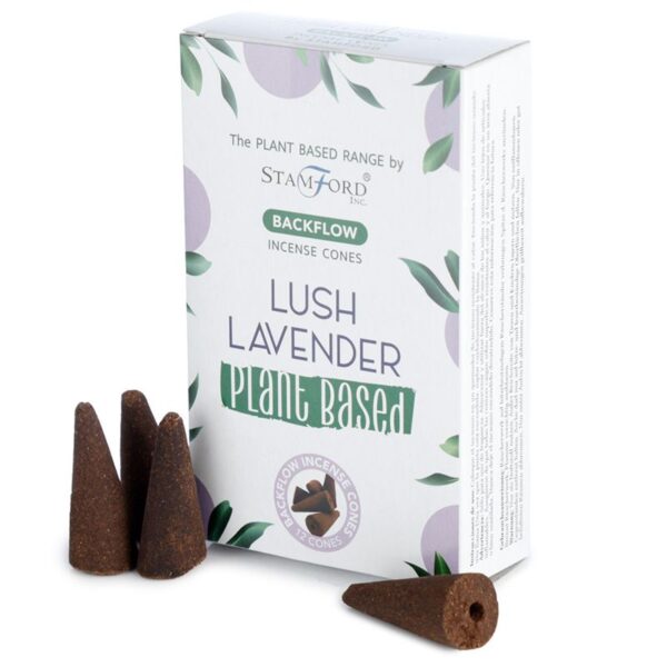 Conos de Incienso de Reflujo a Base de Plantas - Lavanda Exuberante - Imagen 2