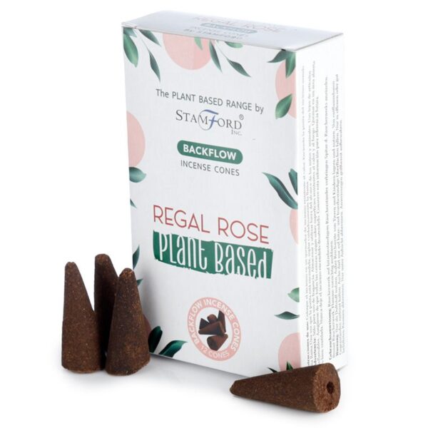 Conos de Incienso de Reflujo a Base de Plantas - Rosa Real - Imagen 2