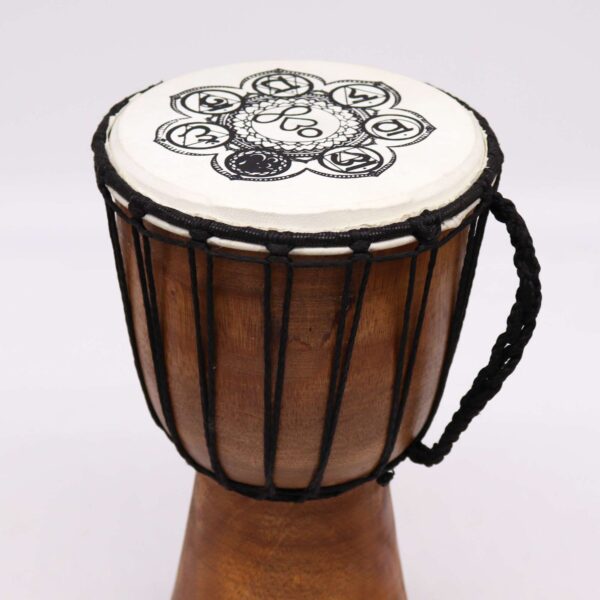 Tambor Djembe hecho a mano con tapa ancha - 30cm - Imagen 3