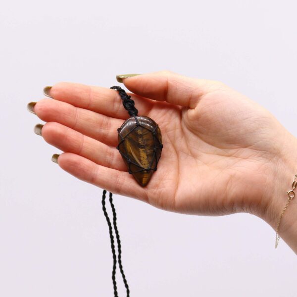 Péndulo Piedra Preciosa en Forma de Lingam - Cuarzo Roca - Imagen 3