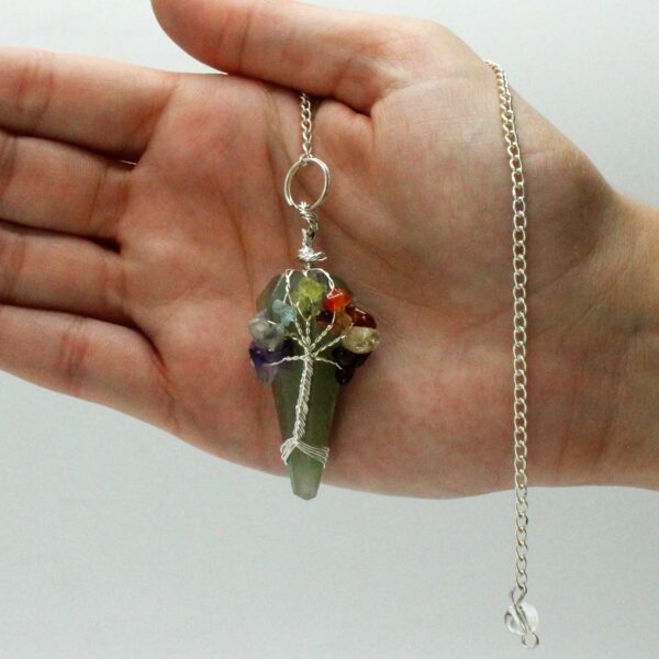 Péndulo Mágico - Siete Chakras - Aventurina - Imagen 3