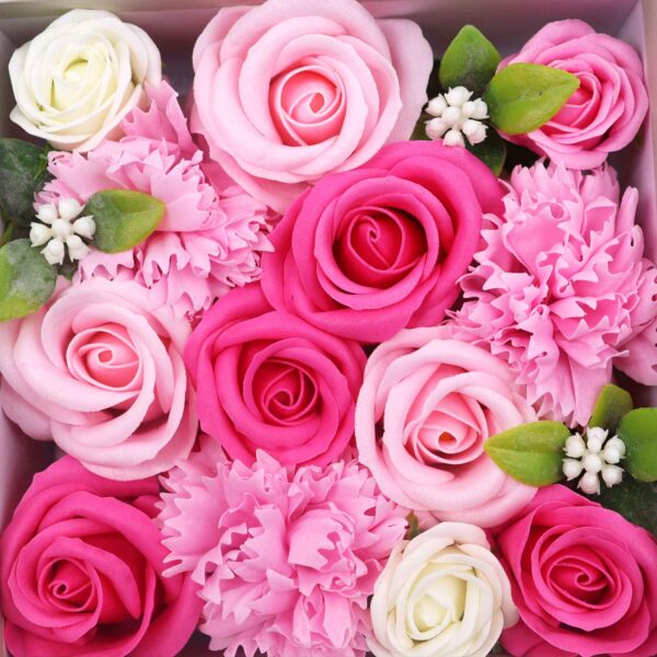 Caja Cuadrada - Baby Blessings - Rosas - Imagen 4