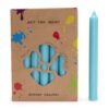 Juego de Velas de Mesa de Color Sólido - Pack de 21 - Aqua Rústico