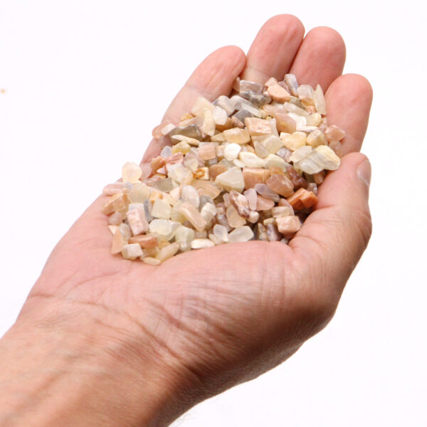 Moonstone Gemstone Chips Bulk - 1KG - Imagen 3
