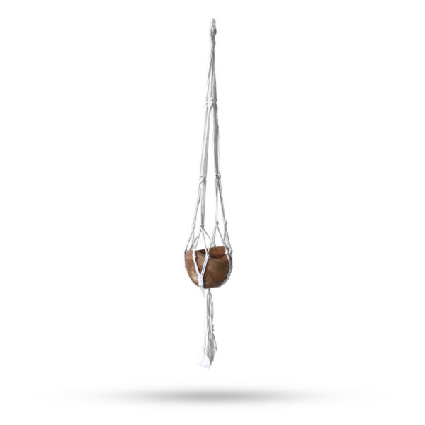 Macrame Soporte Clásico - Natural Med Pot
