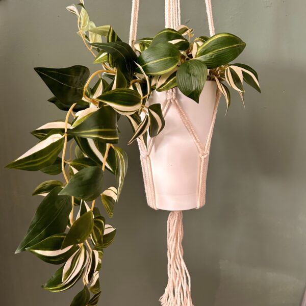 Macrame Soporte Clásico - Natural Med Pot - Imagen 2