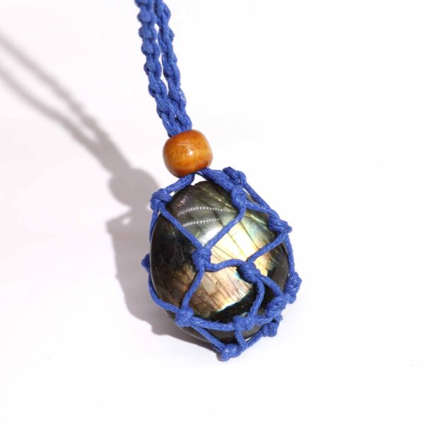 Cordones para Collar de Pieras Preciosas 45 cm - Azul Marino - Imagen 3