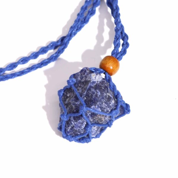 Cordones para Collar de Pieras Preciosas 45 cm - Azul Marino - Imagen 4