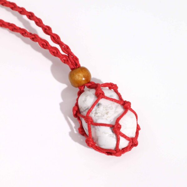 Cordones para Collar de Pieras Preciosas 45 cm - Rojo - Imagen 3