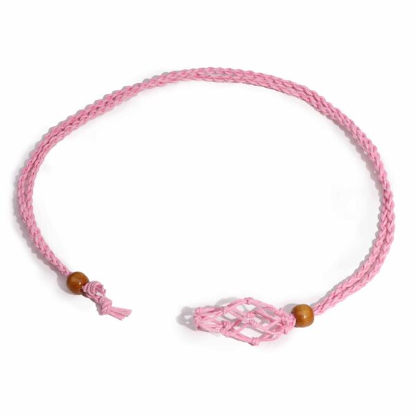 Cordones para Collar de Pieras Preciosas 45 cm - Rosa - Imagen 2