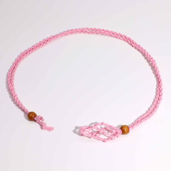 Cordones para Collar de Pieras Preciosas 45 cm - Rosa - Imagen 3