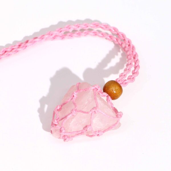 Cordones para Collar de Pieras Preciosas 45 cm - Rosa - Imagen 4