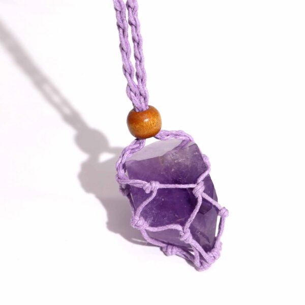 Cordones para Collar de Pieras Preciosas 45 cm - Purpura - Imagen 4