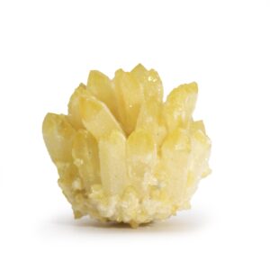 Racimo Artesanal de Cuarzo Natural - Cuarzo Amarillo Fantasma (aprox 250-300gm 8cm)