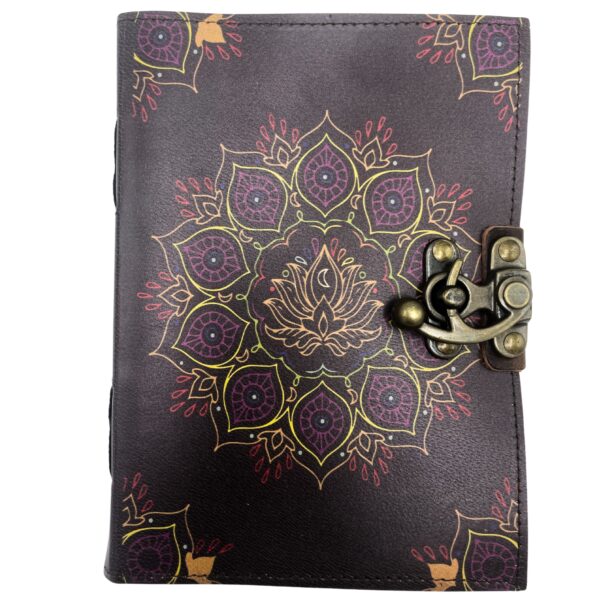 Cuaderno de Cuero - Flor de Loto - 12