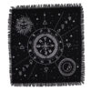 Mantel de altar esotérico con flecos - Carta Lunar y Solar