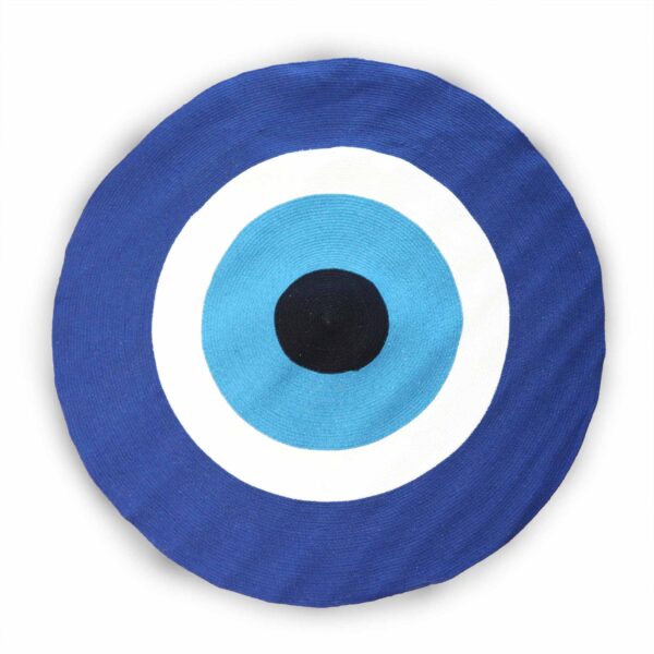 Alfombra mal de ojo de cuerda de algodón 120cm - Imagen 4